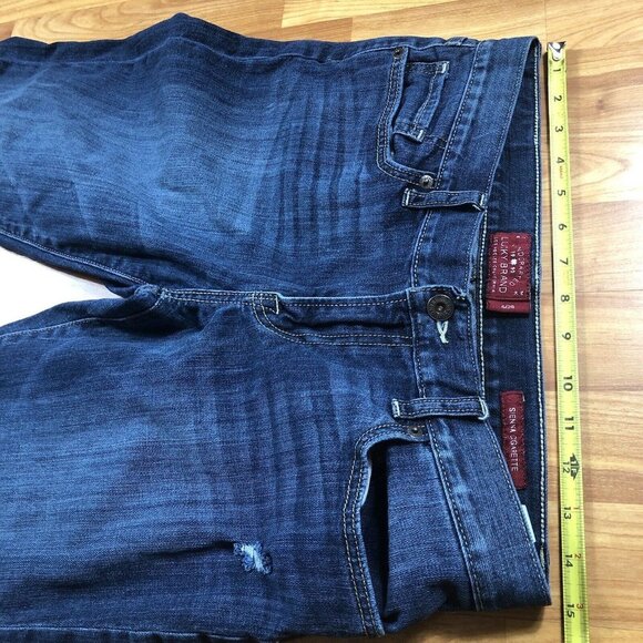 Lucky Brand Sienna Cigarette Denim Jeans Women's Size 6 / 28 Med Wash Distress - Picture 6 of 12